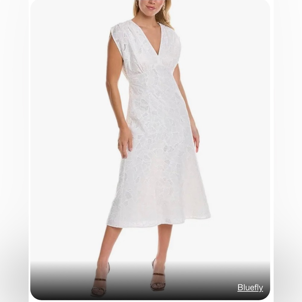 Hugo Boss White Midi Dress